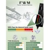 FWM Three Stone Big Moissanite Rings for Women Mother Size