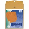 Top Flight 6911068 Clasp Envelopes, Gummed and Clasped Closure, 10 x 13-Inches, Brown Kraft, 8 Envelopes per Pack (Brown)