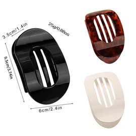 MUNZE 4 Stück Haarklammern Für Damen, Haarspange Flach Damen, Flat Claw Clip,Haarklammer Für Dunn Haar, Starker Halt Seitliche Haarklammern