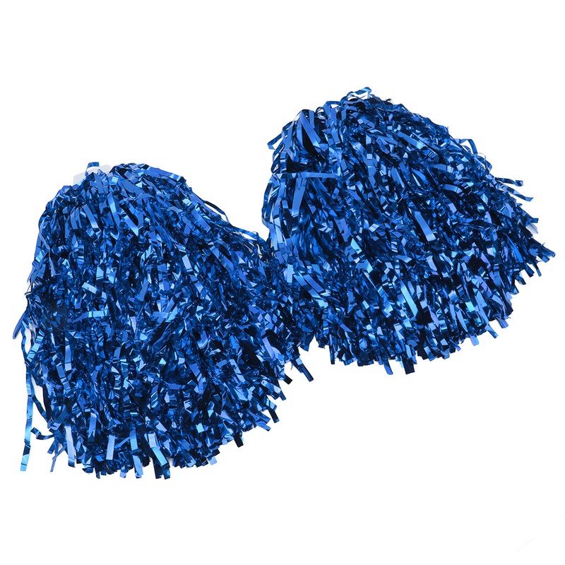 2PCS Cheerleading Pom Poms with Hard Handle Handheld Party Shakers