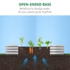 Raised Garden Bed Kit Galvanized Raised Planter Box Outdoor for