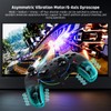 PC Gaming Controller, kabelloser Controller mit Benutzerdefinierten Tasten, 6-Achsen-Gyro, Dual