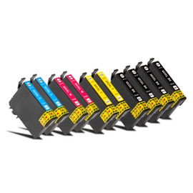 Multipack (10 pieces) Compatible Cartridges for Epson 603XL (4x BK & 2x C/M/Y) Epson Expression Home XP2100 XP2105 XP3100 XP3105 XP4100 XP4105 | Workforce 2810DWF 2830DWF 2835DWF 2850DWF