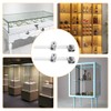2 Pack Sliding Glass Door Ratchet Lock, Glass Display Case