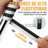 6 Pares Agujetas Sin Nudo Elásticas Hebilla Metal Para Tenis