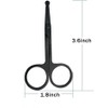 Stainless Steel Nose Hair Scissors with Rounded Safety Tip –