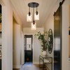 MAXvolador Industrial 3-Light Pendant Light, Adjustable Hanging Light Fixture with