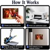 50 Pieces Sublimation Magnet Blanks Set, 5.5x7.5cm Personalized Photo Magnets,