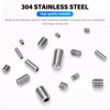 BEAUGIREW 420 Pieces M3 M4 M5 M6 M8 Grub Screw