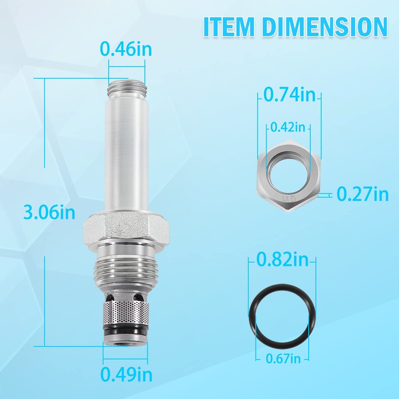 DSV-080-2NCP-N Solenoid Cartridge Valve, for SPX Stone/Fenner VF-4009