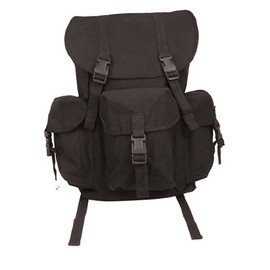 Rothco Black Canvas Outfitter Rucksack
