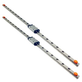 2PCS MGN9H Mini Linear Guide Rail, 400mm Linear Sliding Guide Rail with MGN9H Sliding Block, Suitable for 3D Printers and CNC Machines, Medical Equipment, Automation Equipment, etc