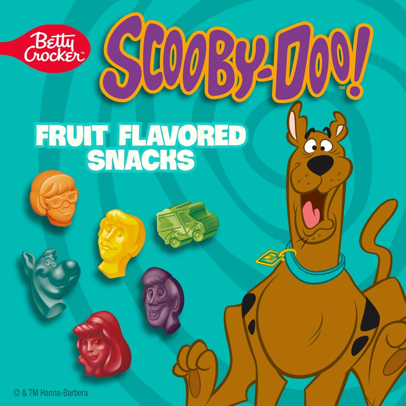 Scooby-Doo Fruit Flavored Snacks, Gluten Free, Kids Snacks, 10 Ct,