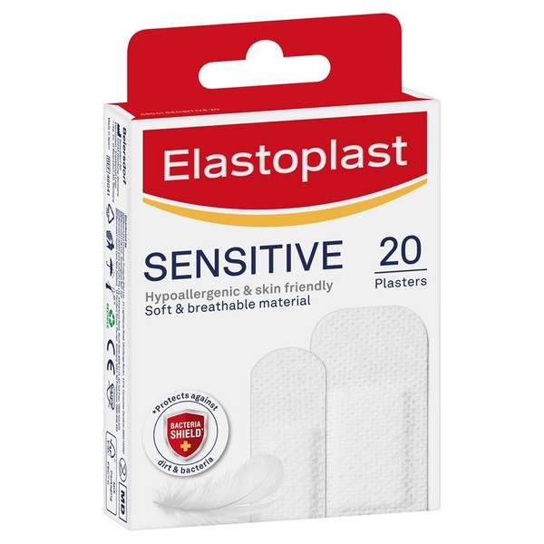 Elastoplast 46041 Sensitive Strips Assorted Pack 20