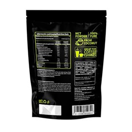 Wellthy MCT Oil en Polvo 504g, 42 Porciones, Ácido Caprílico 100% Puro y Natural de Coco, KETO y Paleo Safe, 0g de Azúcar, Gluten Free, Vegan, NON GMO