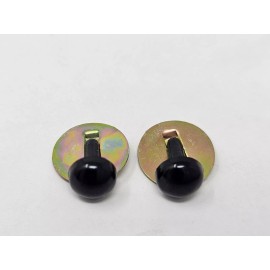 Zim's Bulk Zims 6mm Black Half Round Plastic Safety Eyes Noses Amigurumi Craft Doll