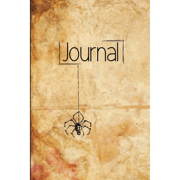 Lined Spider Notebook (6x9) Year-round Spooky, Halloween, Goth, Alternative, Punk,