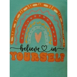 JustAskJoyce Collection T-Shirt, Separate, Believe In Yourself Imprint Design T-Shirt, for 18-inch Dolls