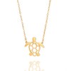 FineryGal Lucky Gold Women Necklace Sea Turtle Charm Jewellery for