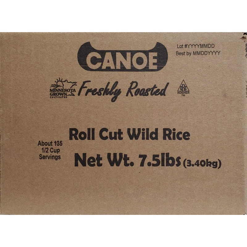 Canoe Roll Cut Wild Rice, 7.5 lb Bag