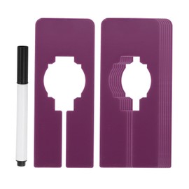 PATIKIL Clothes Dividers for Hanging Clothes, 8 Pack Rectangle Clothing Rack Dividers Blank Labels Sorting Separator with Marker Pen for Closet, Purple