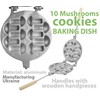 Sweet Pastry Maker - Cookie Mold Mushrooms -Baker Ukrainian form