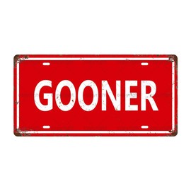GOONER Vintage Metal Tin Sign License Plate Bar Cafe Garage Cave Home Room Wall Bathroom Farmhouse Garden Porch Patio Decor, 12 x 6 Inch