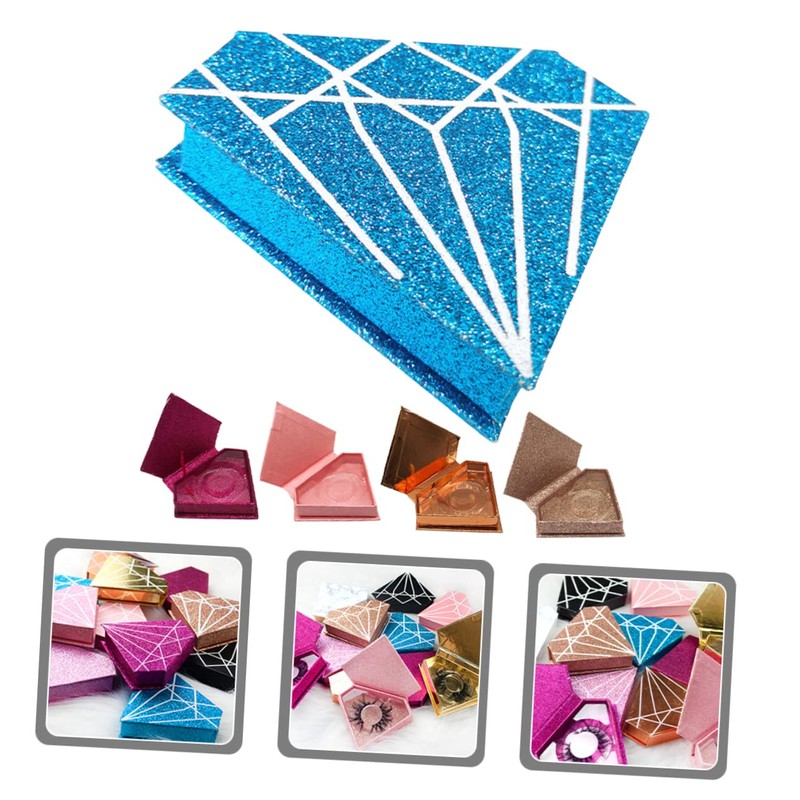 Baluue 5pcs Portable Magnetic False Eyelash Storage Box Reusable Eyelash