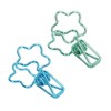 100 Pcs Binder Clips Hollow Cute Flower Shape Sturdy Metal