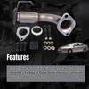 Stainless Steel Front Exhaust Pipe Replacement for Honda Accord 2.4L
