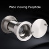 Peephole Door Viewer, Spy Hole with Rotating Privacy Screen, Door