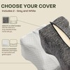 Cooling Knee Pillow for Side Sleepers w/ Strap & 2