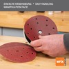 Wfix Craft IK88 Sanding Discs 150 mm Velcro with 15-Hole