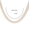 TseenYi Herringbone Chain Gold Thick Herringbone Chain Choker Necklace Antique