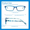 Kerecsen 6-Pack Reading Glasses Blue Light Blocking,Spring Hinge Readers for