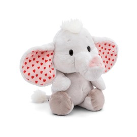 NICI Love Elephant Cuddly Toy Light Grey 23 cm - Soft Plush Toy Cute Plush Toy for Cuddling and Playing, for Children and Adults, Great Gift Idea - 61485