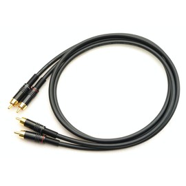 MOGAMI 2534 Phosphor Bronze Red White Line 2 Pair RCA Cable (1m)
