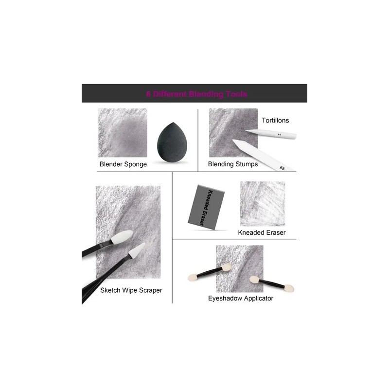 Set De Dibujo Y Boceto De 100 Piezas,lapices De Dibujo