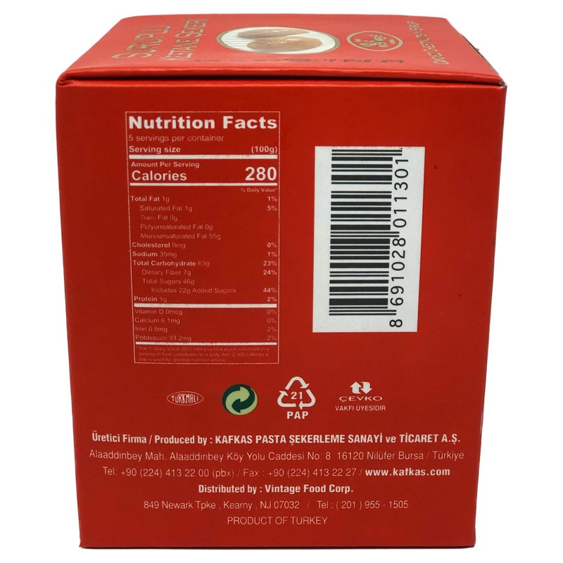 Kafkas Candied Chestnuts in Syrup 500gr (17.64oz)