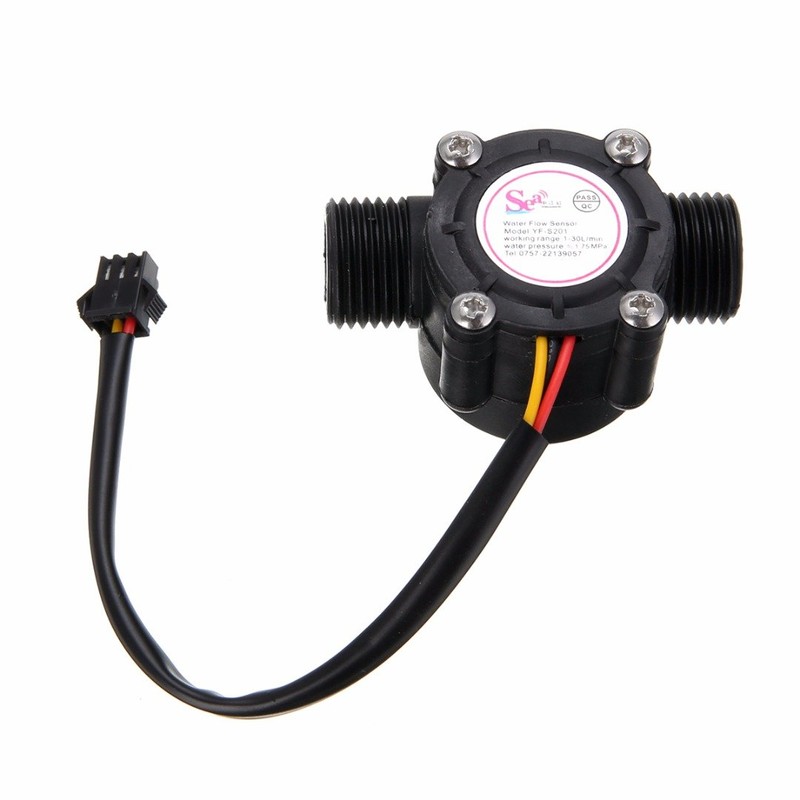 Hailege Water Flow Sensor G1/2" Water Flow Hall Sensor Switch