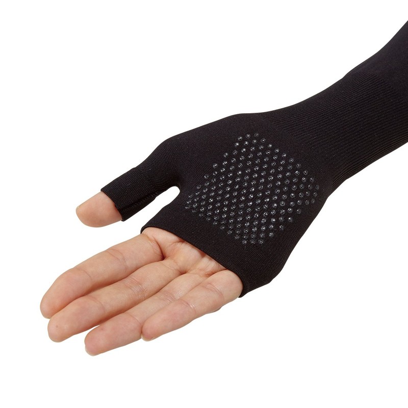 LOGOS 81690185 Beautiful Fit Skin UV Hand Arm Cover (Black)