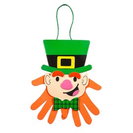 Fun Express Leprechaun Handprint Sign Craft Kit - Makes 12