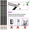 HIFORNY 12 Pieces Charcoal Pencils Drawing Set - Super Soft,Soft,Medium