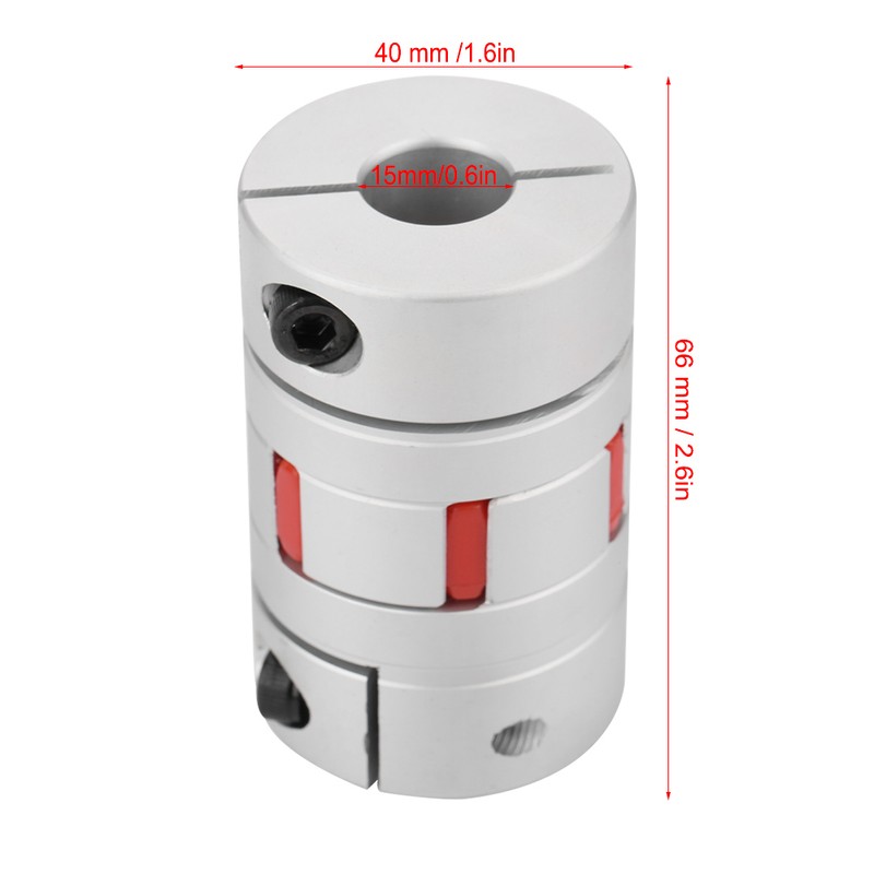Flexible Spider Shaft Coupling OD40mm x L66mm CNC Stepper Motor