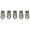 5Pcs 3D Printer Nozzle Set for MK8 1.75mm Consumables 0.2‑1.0mm