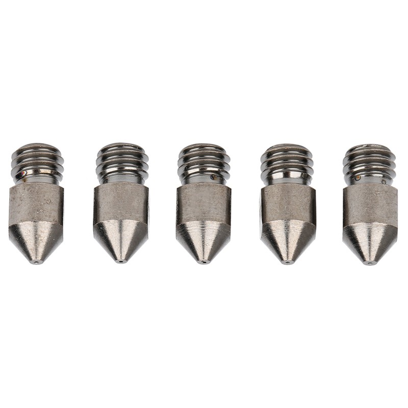 5Pcs 3D Printer Nozzle Set for MK8 1.75mm Consumables 0.2‑1.0mm