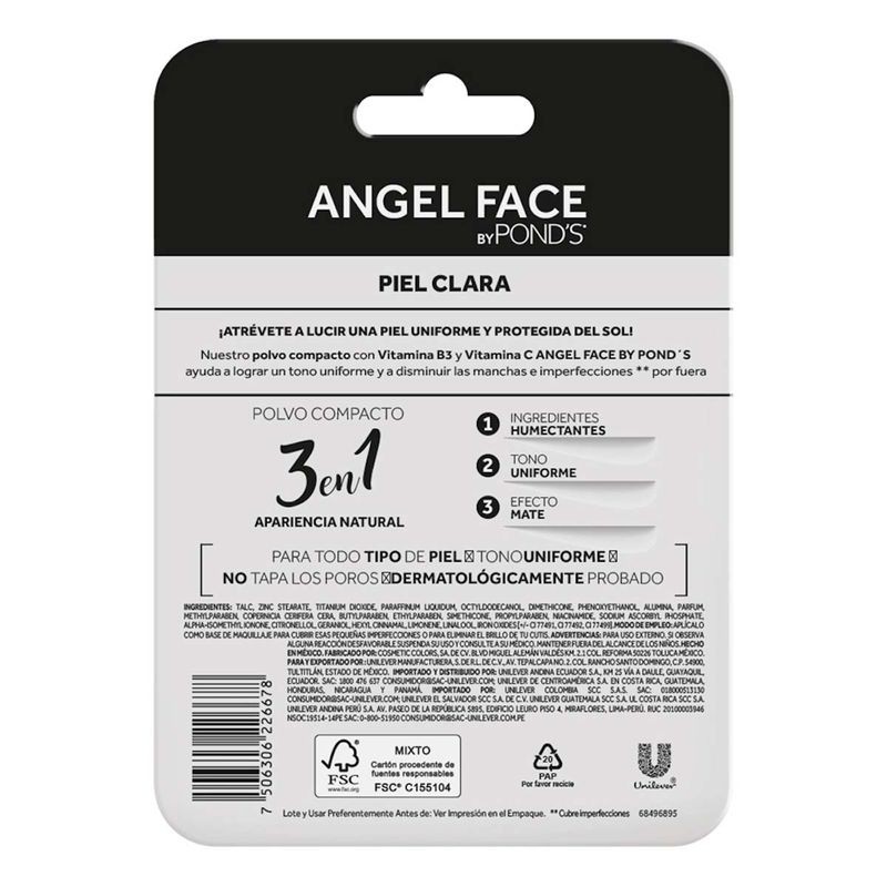 Maquillaje en Polvo Compacto Pond's Clarant B3 Angel Face 12g