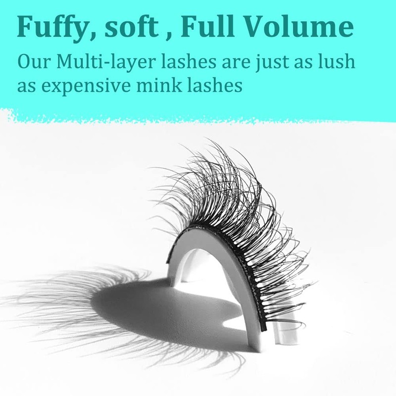 Akissos Naturlook Classic Eyelashes 6DD 5 Pairs Fluffy False Eyelashes