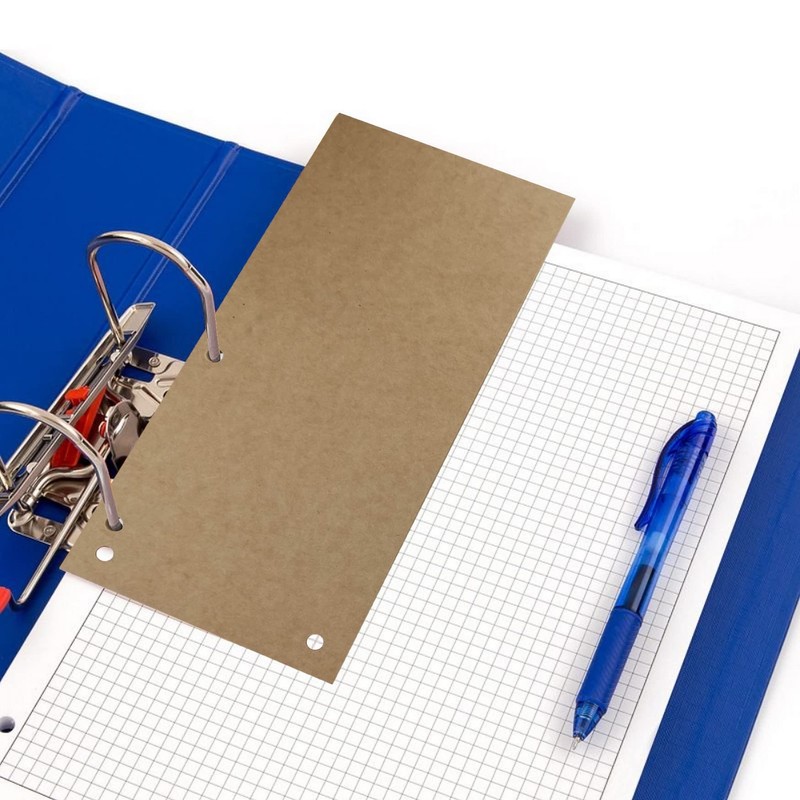 D.RECT Pack of 50 Cardboard Dividers 10.5 x 23.5 cm