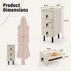 Homcosan Night Stand Small Size 9.84", Modern Minimalist Bedside Table